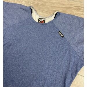 Otomix Women's Vintage Athletic‎ Raglan Workout Top Fitness Shirt Blue Large